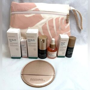 Biossance Travel Size Product Bundle and Bag New